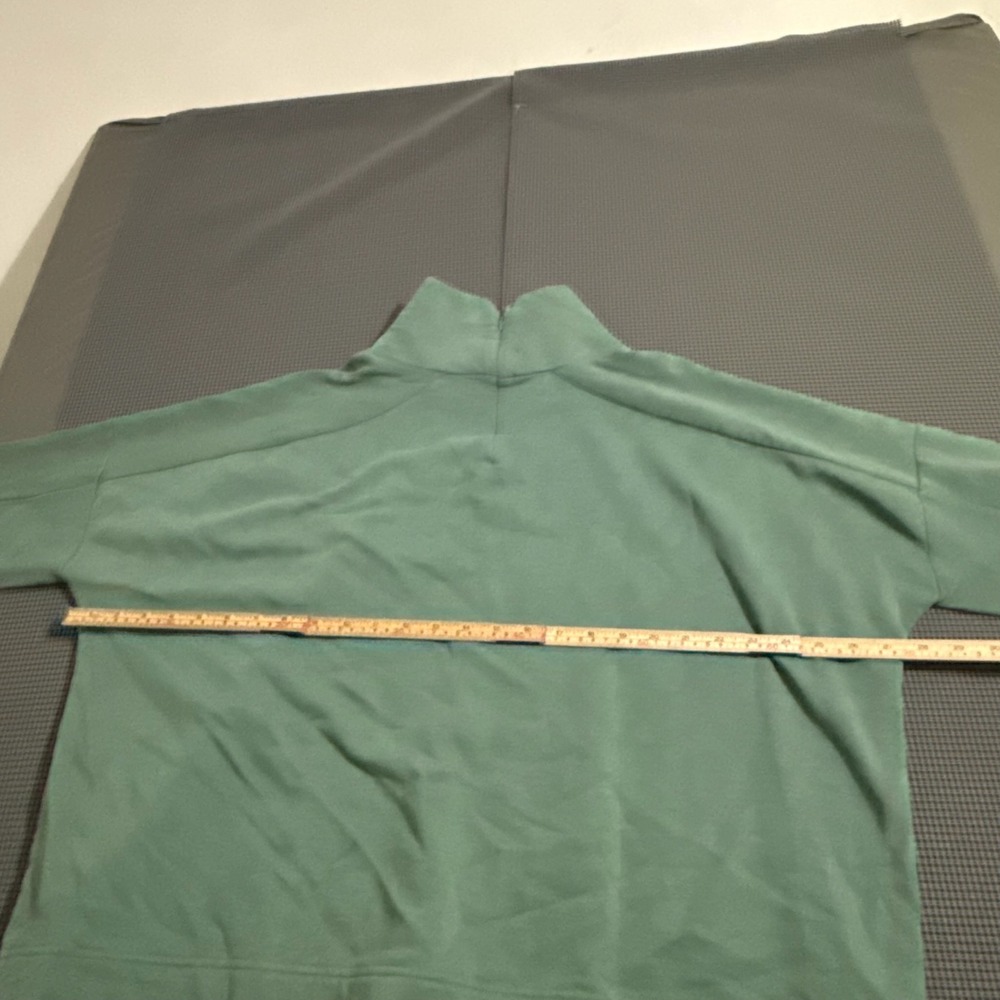Adidas Womens Mock Neck Quarter Zip Sweatshirt Green Size XL - Picture 5 of 5